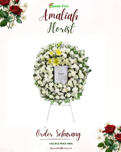 Krans Bunga Duka Cita di Cibuaya